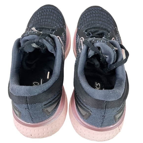 BROOKS GLYCERIN 19 Black Gray Pink DNA LOFT Sneakers Running Gym Shoes sz 10.5 W - Picture 10 of 16